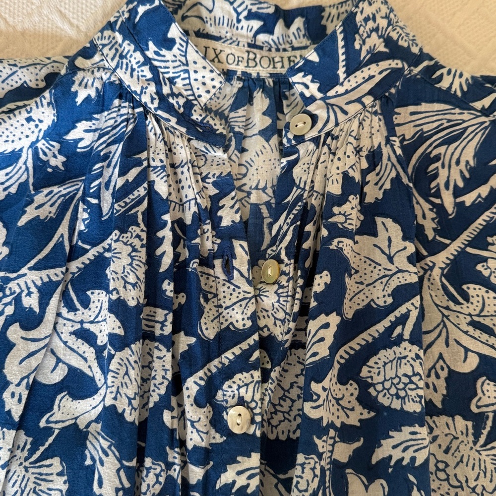 Alix of Bohemia Kiki Azure Garden Shirt - Picture 9 of 10